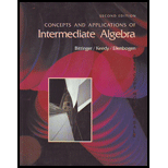 Intermediate Algebra : Concepts and Applications - Marvin L. Bittinger