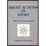 Right Actions in Sport  Ethics for Contestants