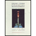 Short-Term Financial Management : Text, Cases, and Readings -  Terry S. Maness, Hardback