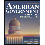 American Government : Essentials and Perspectives -  Jack E. Holmes, Paperback