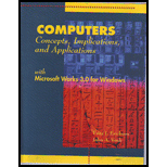 Computers  Concepts, Implications, and Applications with Microsoft Works 3.0, DOS / With 3.5 Disk