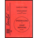 Speedbuilding for Court Reporting, Volume I