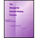 Managerial Decision Making Process (Custom Publishing)