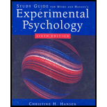 Experimental Psychology   Study Guide