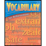 Vocab. for Achievement  1st Course (5 Pack)