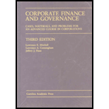 Corporate Finance and Governance  Cases, Materials, and Problems for an Advanced Course in Corporations