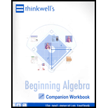 Beginning Algebra Companion Workbook