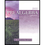 Prealgebra  Worktext