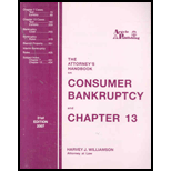Attorney's Handbook On Consumer Bankruptcy And Chapter 13 -  Harvey J. Williamson, Paperback