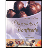 Chocolats Et Confiserie, Tome I