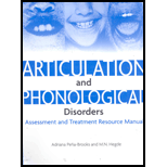 Articulation and Phonological Disorder   With CD