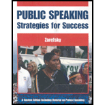 Public Speaking Strategies for Success -  Zarefsky, 4th Edition, Paperback