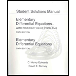 Student Solutions Manual for Elementary Differential Equations   Student Solution Manual