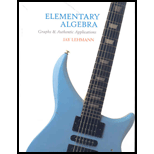 Elementary Algebra  Graphs and Authentic Applications