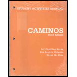 Caminos  Student  Activities Manual