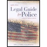 Legal Guide for Police  Constitutional Issues  With CD