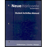 Neue Horizonte Workbook / Lab Manual / Vid. Workbook 7TH Edition 