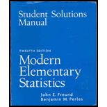 Modern Elementary Stat.   With CD and Student Solution Manual