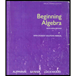 Beginning Algebra   With Application (Custom)