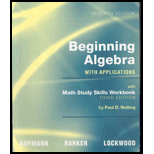 Beginning Algebra   With Builtin Workbook (Custom)