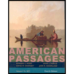 American Passages  A History in the United States, Volume I  To 1877