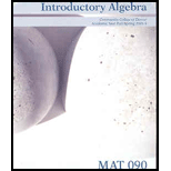 Intro. Algebra Mat 090 (Custom)