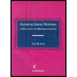 American Legal Systems Resource and Reference Guide 1997