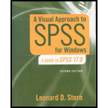 Visual Approach to SPSS for Windows A Guide to SPSS 17.0