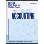 College Accounting, Chapters 13 28   Study Guide and Work Papers