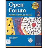 Open Forum 2 Acad. Listen. and Speak.   With CD