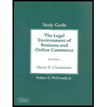 Legal Environment of Business and Online Commerce   Study Guide