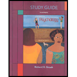 Exploring Psychology   Study Guide