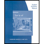 Sur Le Vif Student Activities Manual