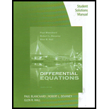 Differential Equations Student Solution Manual