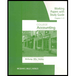 College Accounting 1 12   Working Papers with Study Guide