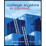 College Algebra in Context   With Access