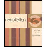 Negotiation   With Readings Exercises and Cases