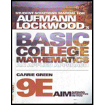 Basic College Mathematics   Student Solution Manual