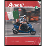 AvantiBeginning Italian 2 CUSTOM<