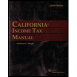 California Income Tax Manual