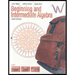 Beginning and Intermed Algebra   With CD (Looseleaf)