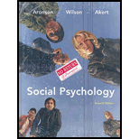 Social Psychology   With Access Code (ISBN10 0205773796; ISBN13 