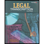 Legal Transcription   With CD