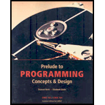 Prelude to Programming   With CD (CUSTOM)