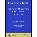 Contracts Texts  Restatement 2d Contracts, UCC Article 2 and the CISG