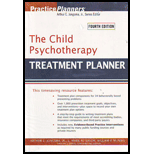 Adolescent Psychotherapy Treatment Planner with Child Psychotherapy Treatment   With Planner