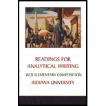 Readings Analytical Writing CUSTOM<