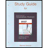 Principles of Managerial Finance, Brief   Study Guide