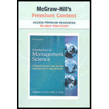 McGraw Hill's Premium Content Access Card for Introduction to Management Science 4th edition by Frederick S. Hillier, Mark S Hillier -  Access Code