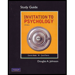 Invitation to Psychology   Study Guide